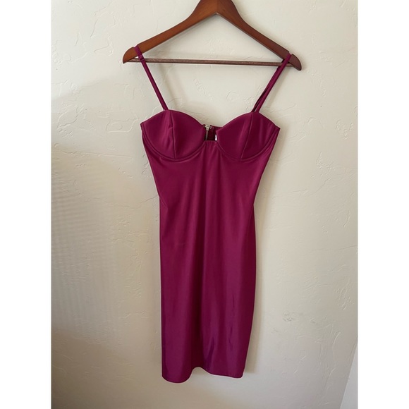 RARE LONDON CORSET MIDI DRESS SZ L 8 - Picture 2 of 6